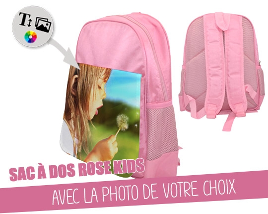 Child pink backpack