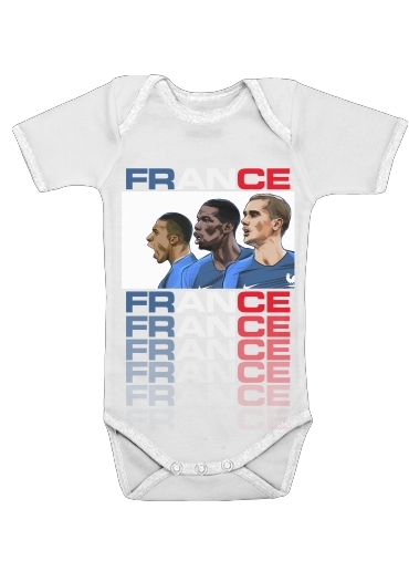  Allez Les Bleus France  voor Baby short sleeve onesies