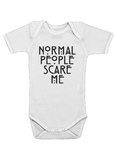  American Horror Story Normal people scares me voor Baby short sleeve onesies