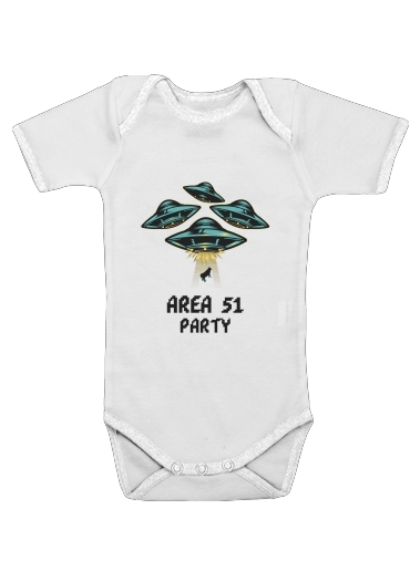  Area 51 Alien Party voor Baby short sleeve onesies