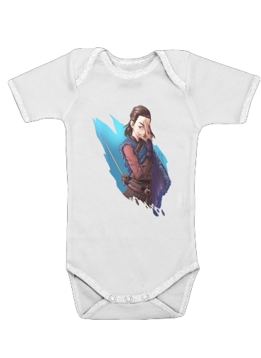  Arya Stark voor Baby short sleeve onesies