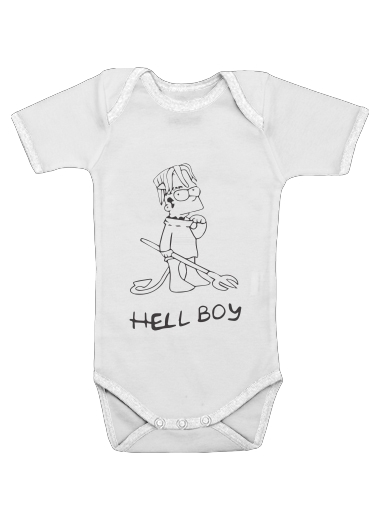  Bart Hellboy voor Baby short sleeve onesies