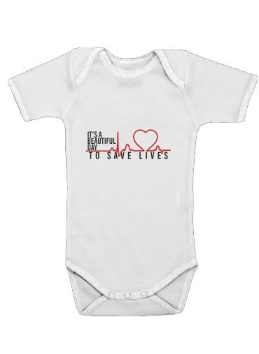  Beautiful Day to save life voor Baby short sleeve onesies
