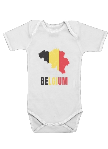  Belgium Flag voor Baby short sleeve onesies