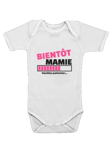  Bientot Mamie Cadeau annonce naissance voor Baby short sleeve onesies