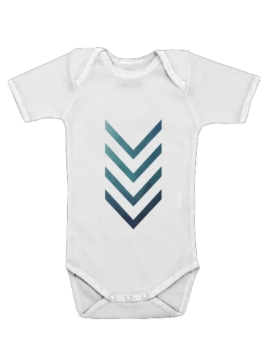  Blue Arrow  voor Baby short sleeve onesies