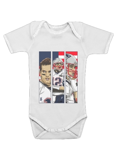  Brady Champion Super Bowl XLIX voor Baby short sleeve onesies