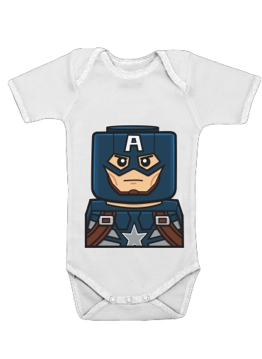  Bricks Captain America voor Baby short sleeve onesies
