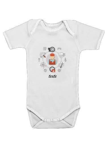  Car Service Logo voor Baby short sleeve onesies