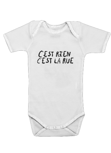 Cest rien cest la rue voor Baby short sleeve onesies