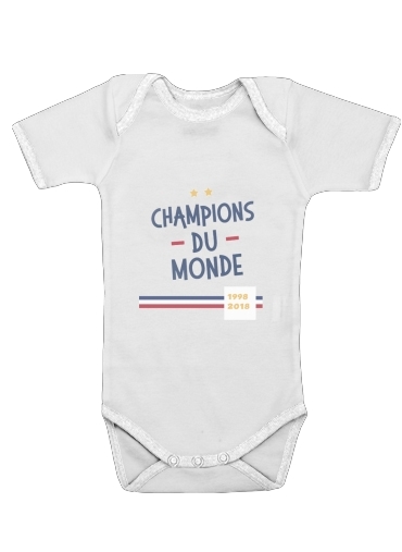  Champion du monde 2018 Supporter France voor Baby short sleeve onesies
