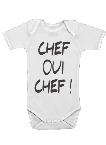  Chef Oui Chef voor Baby short sleeve onesies