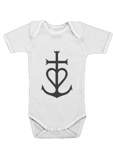  Croix de Camargue voor Baby short sleeve onesies
