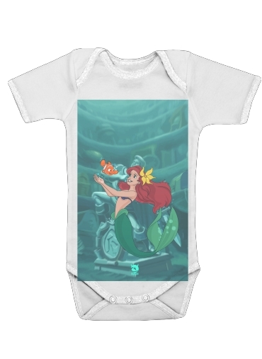  Disney Hangover Ariel and Nemo voor Baby short sleeve onesies