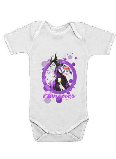  Disney Hangover: Maleficent feat. Zazu  voor Baby short sleeve onesies