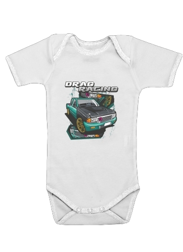  Drag Racing Car voor Baby short sleeve onesies