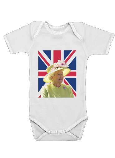  Elizabeth 2 Uk Queen voor Baby short sleeve onesies