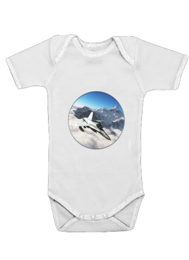  F-18 Hornet voor Baby short sleeve onesies