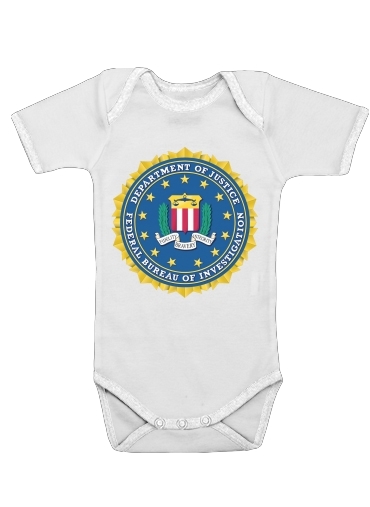 FBI Federal Bureau Of Investigation voor Baby short sleeve onesies