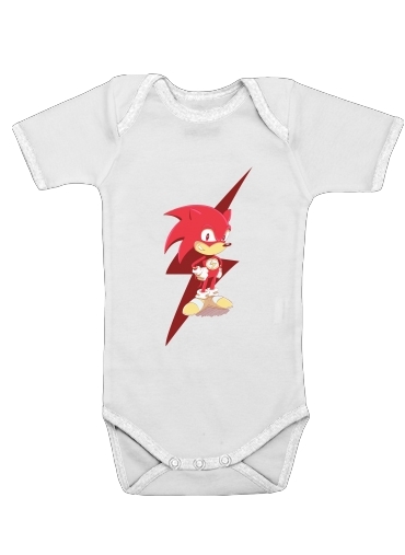  Flash The Hedgehog voor Baby short sleeve onesies