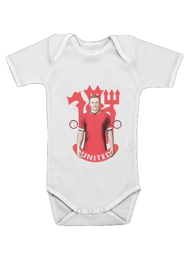  Football Stars: Red Devil Rooney ManU voor Baby short sleeve onesies