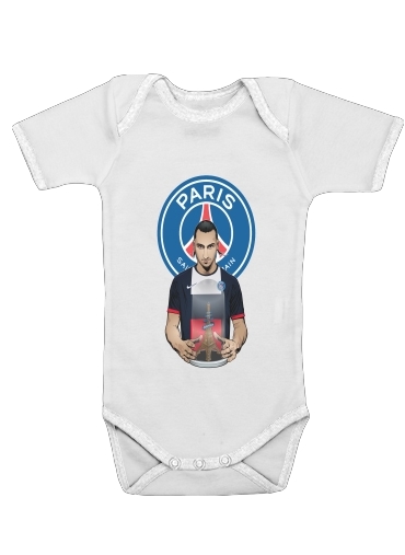  Football Stars: Zlataneur Paris voor Baby short sleeve onesies