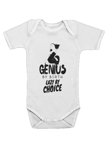  Genius by birth Lazy by Choice Shikamaru tribute voor Baby short sleeve onesies