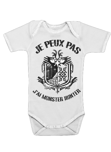  I cant i have to play to Monster Hunter voor Baby short sleeve onesies