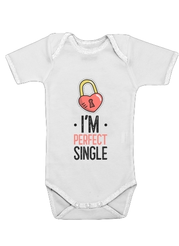  Im perfect single voor Baby short sleeve onesies