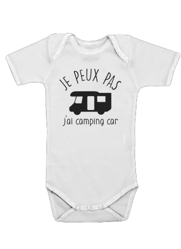  Je peux pas jai camping car voor Baby short sleeve onesies