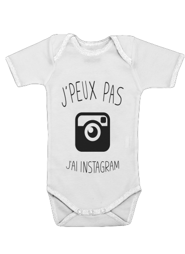 Je peux pas jai instagram voor Baby short sleeve onesies