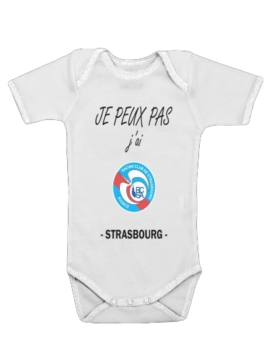  Je peux pas jai Strasbourg voor Baby short sleeve onesies