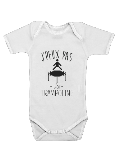  Je peux pas jai trampoline voor Baby short sleeve onesies
