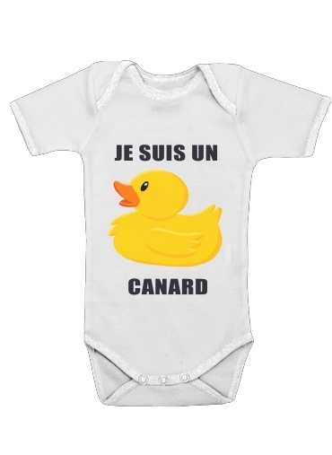  Je suis un canard voor Baby short sleeve onesies