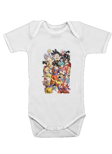  Kakarot Goku Evolution voor Baby short sleeve onesies