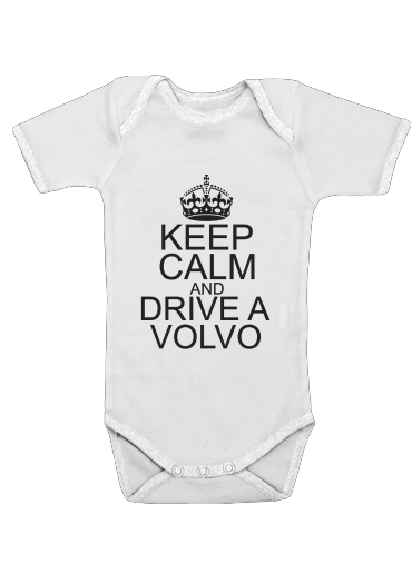  Keep Calm And Drive a Volvo voor Baby short sleeve onesies