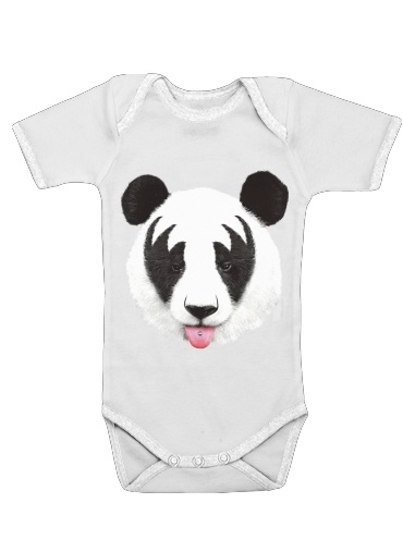  Kiss of a Panda voor Baby short sleeve onesies