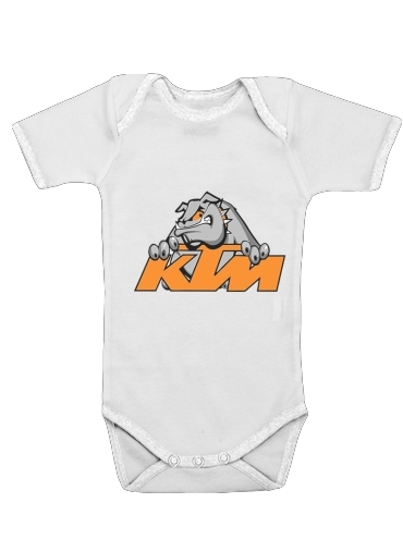  KTM Racing Orange And Black voor Baby short sleeve onesies