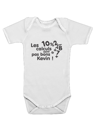  Les calculs ne sont pas bon Kevin voor Baby short sleeve onesies