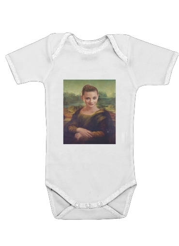  Lili Reinhart Mashup Mona Lisa Joconde voor Baby short sleeve onesies