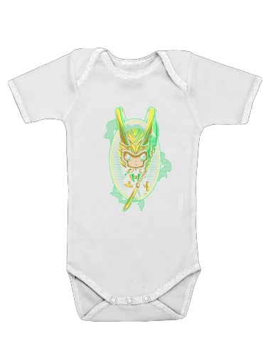  Loki Portrait voor Baby short sleeve onesies