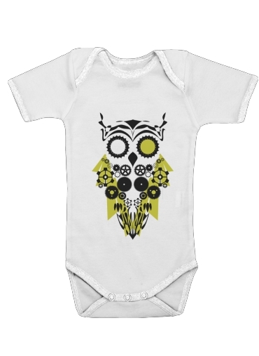  Mechanic Owl voor Baby short sleeve onesies