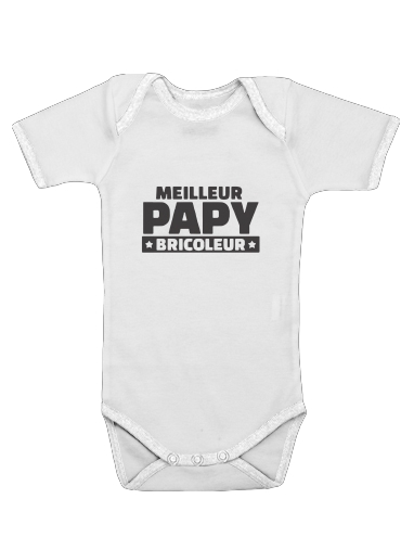  Meilleur papy bricoleur voor Baby short sleeve onesies