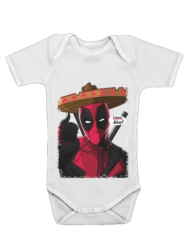  Mexican Deadpool voor Baby short sleeve onesies