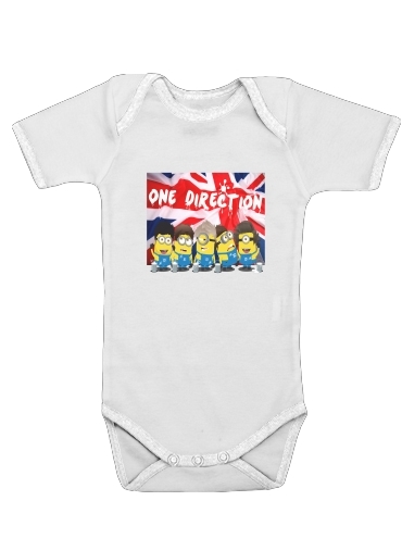  Minions mashup One Direction 1D voor Baby short sleeve onesies