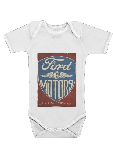  Motors vintage voor Baby short sleeve onesies