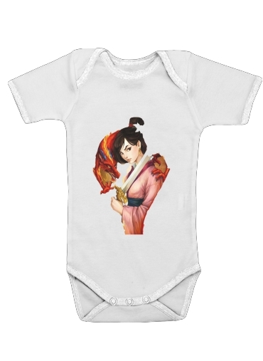  Mulan Warrior Princess voor Baby short sleeve onesies