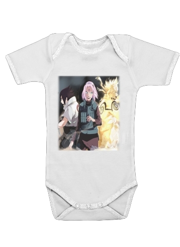  Naruto Sakura Sasuke Team7 voor Baby short sleeve onesies