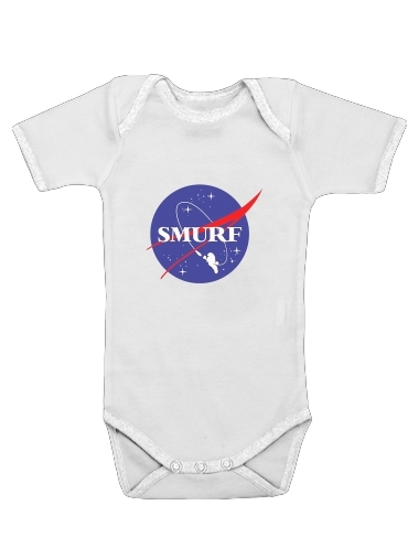  Nasa Joke Smurf voor Baby short sleeve onesies