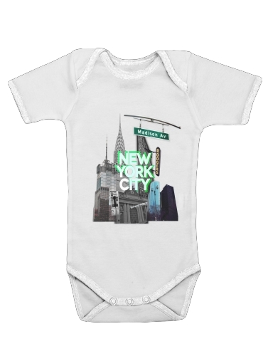  New York City II [green] voor Baby short sleeve onesies